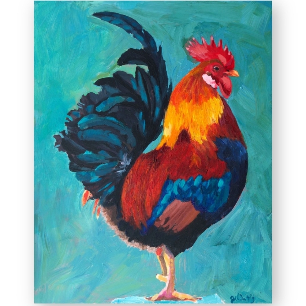 Art print of original artwork Rooster